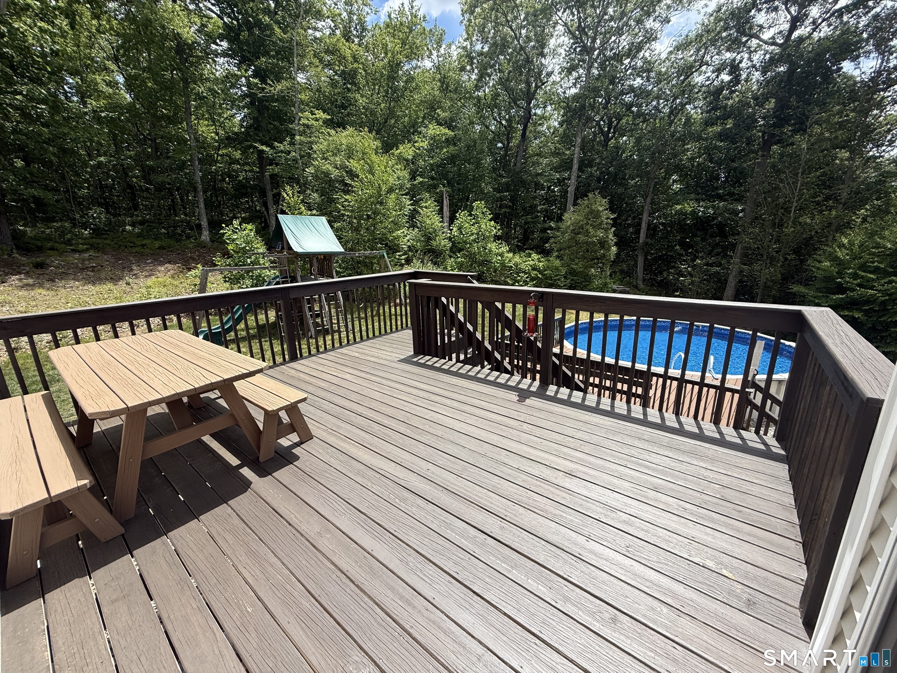 46 Hoseye Coach Road Newtown, CT 06482 - Photo 30 of 36 Pool sun decking is Trex.