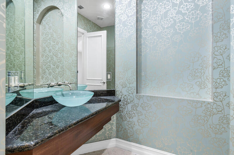 17895 Cadena Drive Boca Raton, FL 33496 - Photo 25 of 49 a bathroom with a granite countertop sink and a mirror