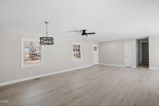 wooden floor in an empty room