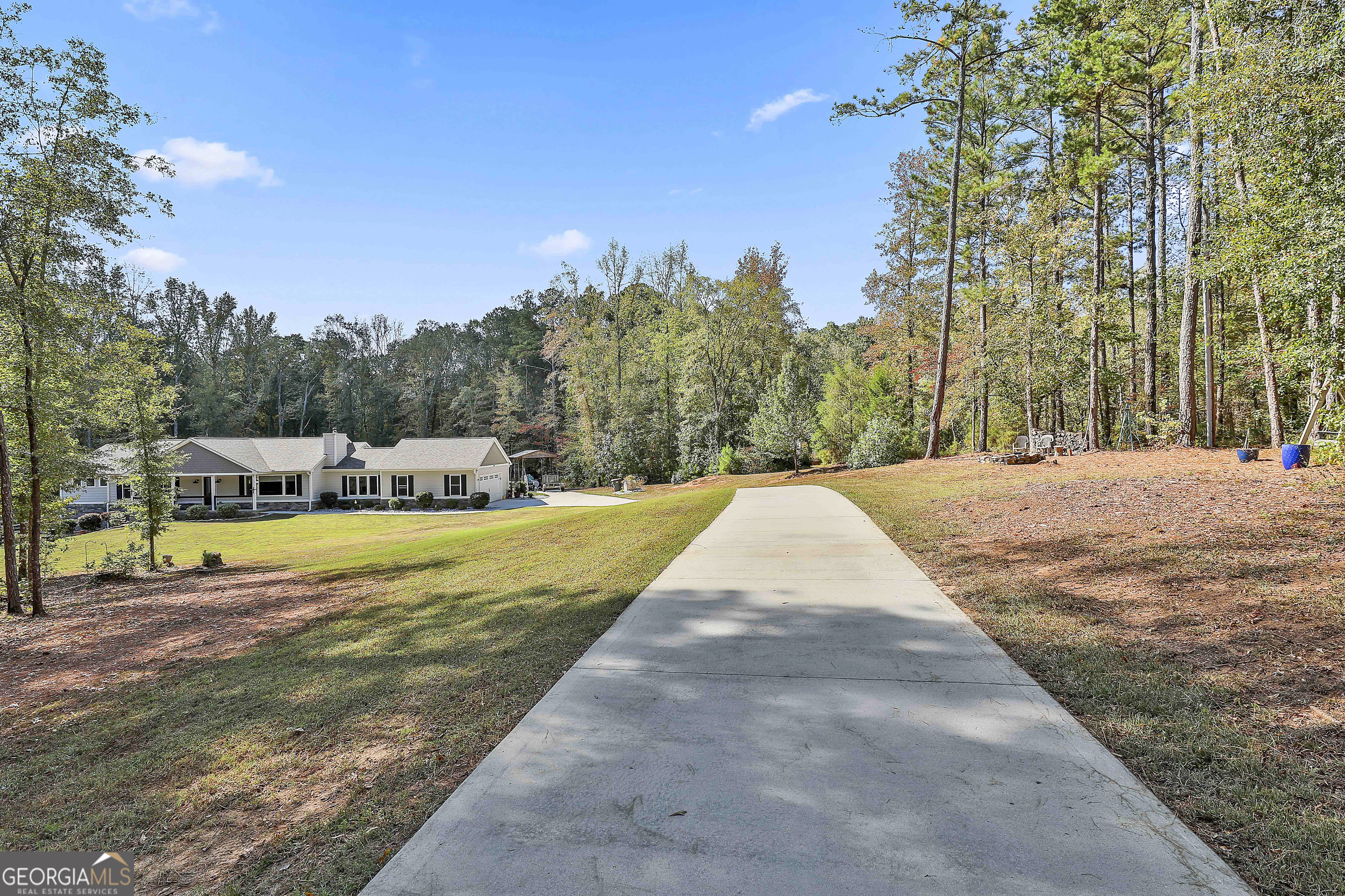 465 Little Road Sharpsburg, GA 30277 - Photo 66 of 67 a view of swimming pool with trees in the background