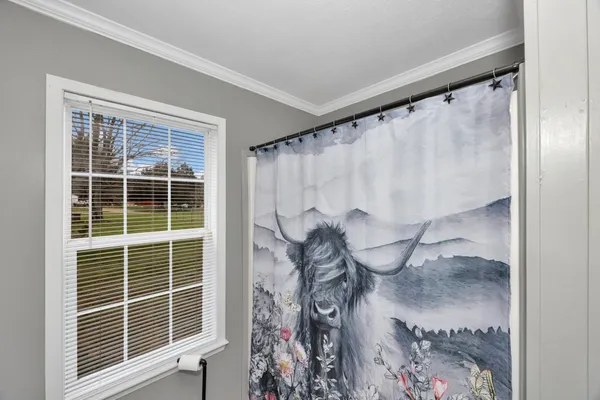 a view of a door with a glass door and a window
