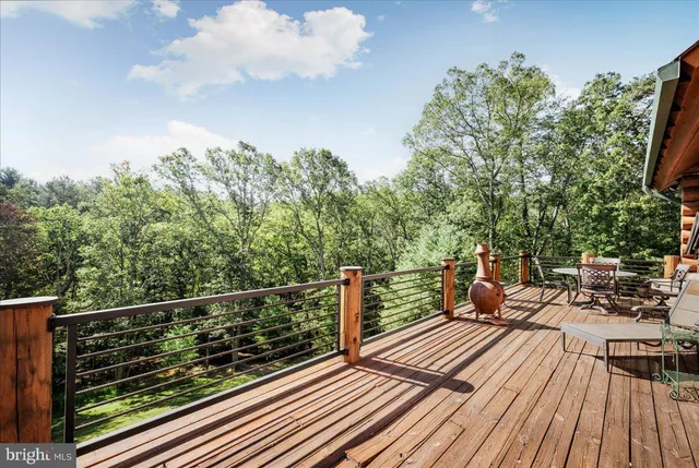 a view of a mountain in the distance in a field