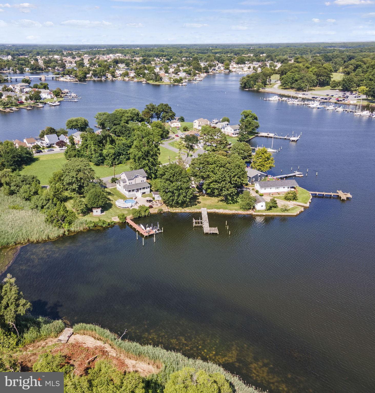 8646 Sandy Plains Road Dundalk, MD 21222 - Photo 36 of 38 an aerial view of a houses with a lake view