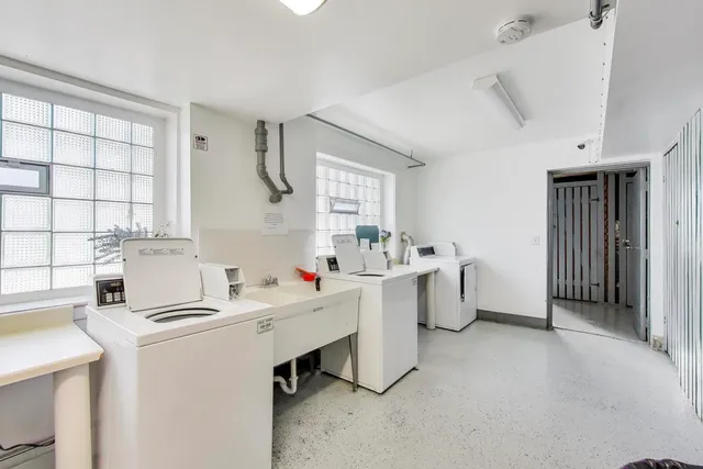 a room with storage and utility