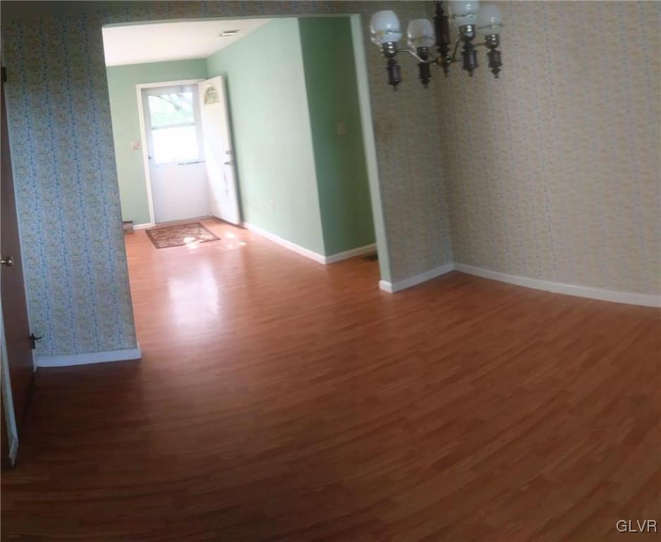View from dining room into living room.