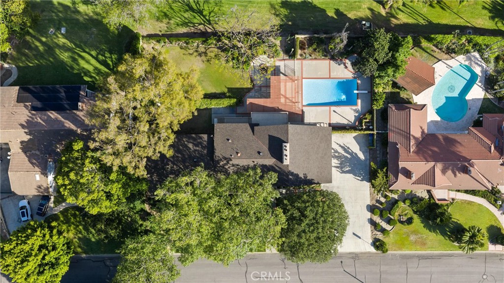 8780 Hillcrest Road Buena Park, CA 90621 - Photo 52 of 62 an aerial view of a house with a yard