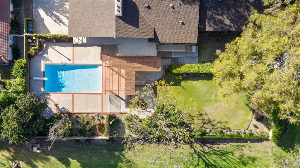 8780 Hillcrest Road Buena Park, CA 90621 - Photo 57 of 62 an aerial view of a house with swimming pool