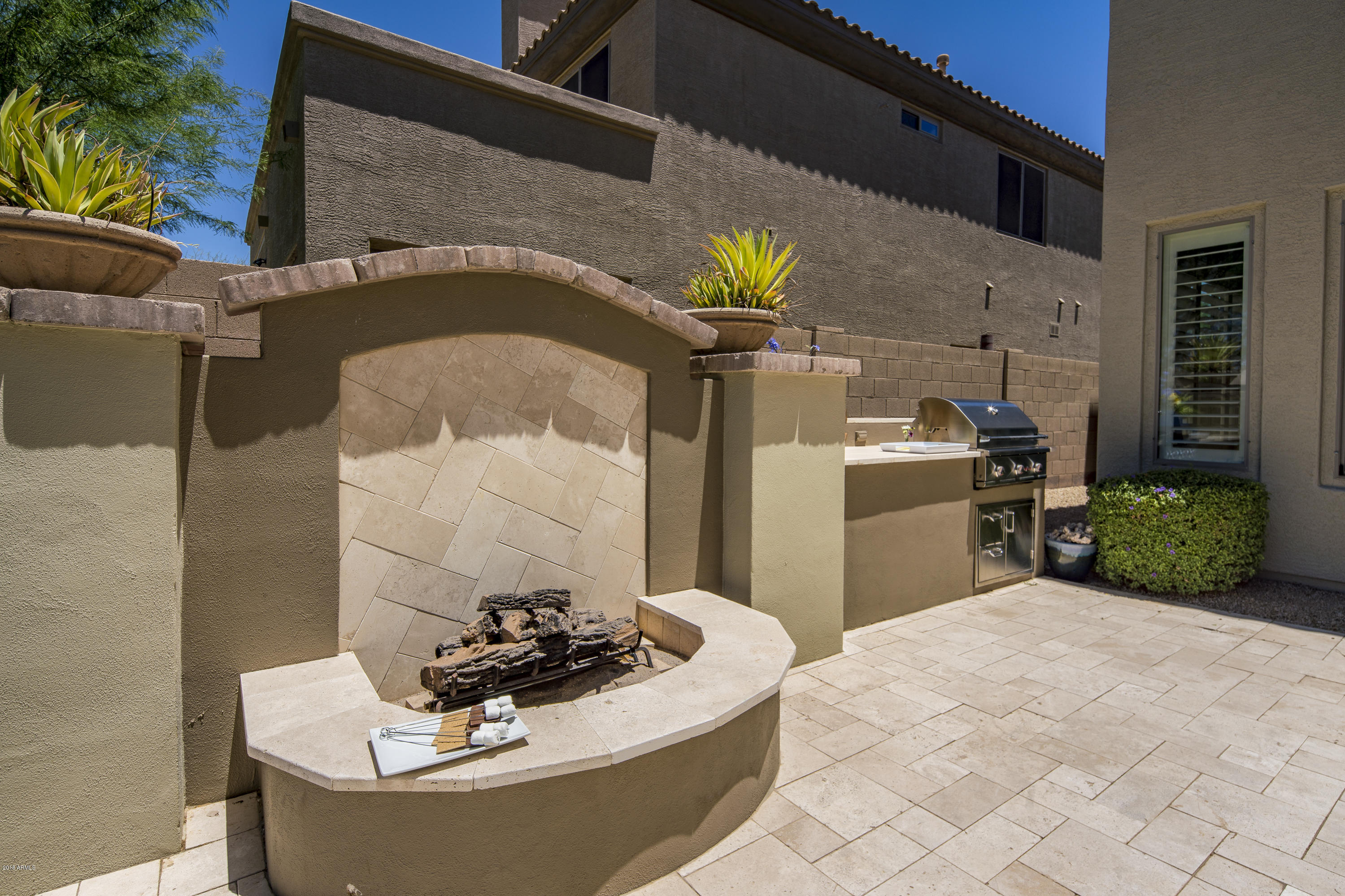 22012 North 36th Way Phoenix, AZ 85050 - Photo 58 of 80 Backyard Gas Firepit
