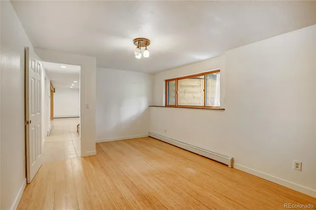 a view of an empty room