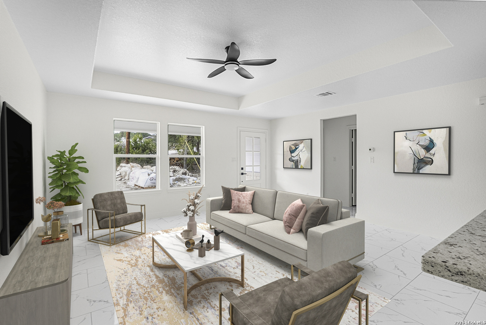 845 Tee Drive Spring Branch, TX 78070 - Photo 6 of 18 a living room with furniture and a large window