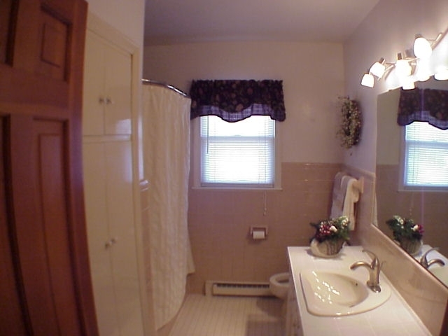 4521 Rosecrest Road Roanoke, VA 24018 - Photo 18 of 27 a bathroom with a sink mirror and toilet