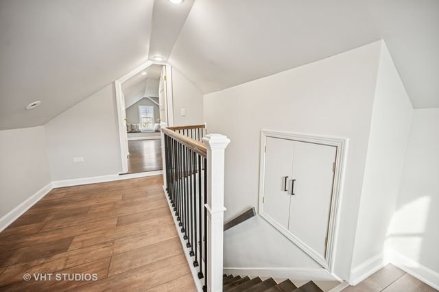 a view of a hallway with entryway