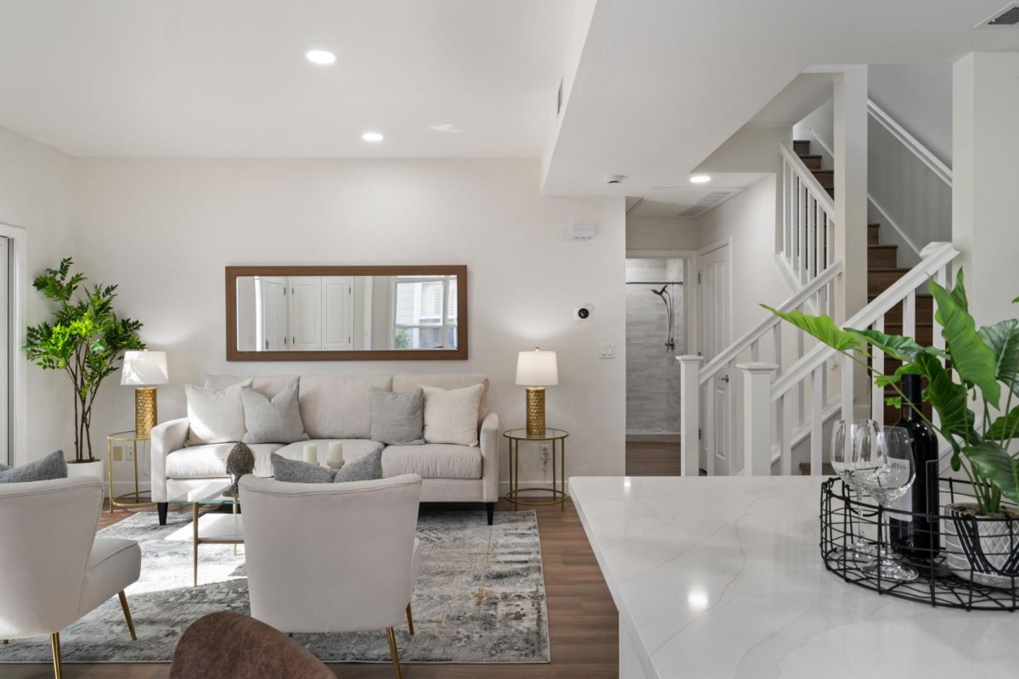 729 Cottage Court Mountain View, CA 94043 - Photo 9 of 41 a living room with furniture and a potted plant