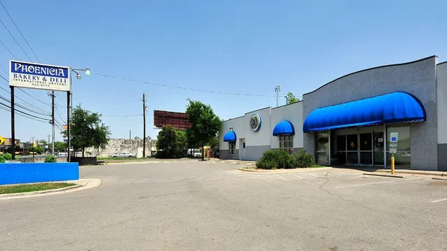a view of large building with a yard