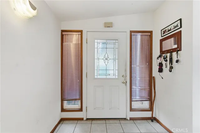 a view of front door with hallway
