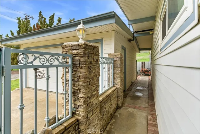 a view of front door