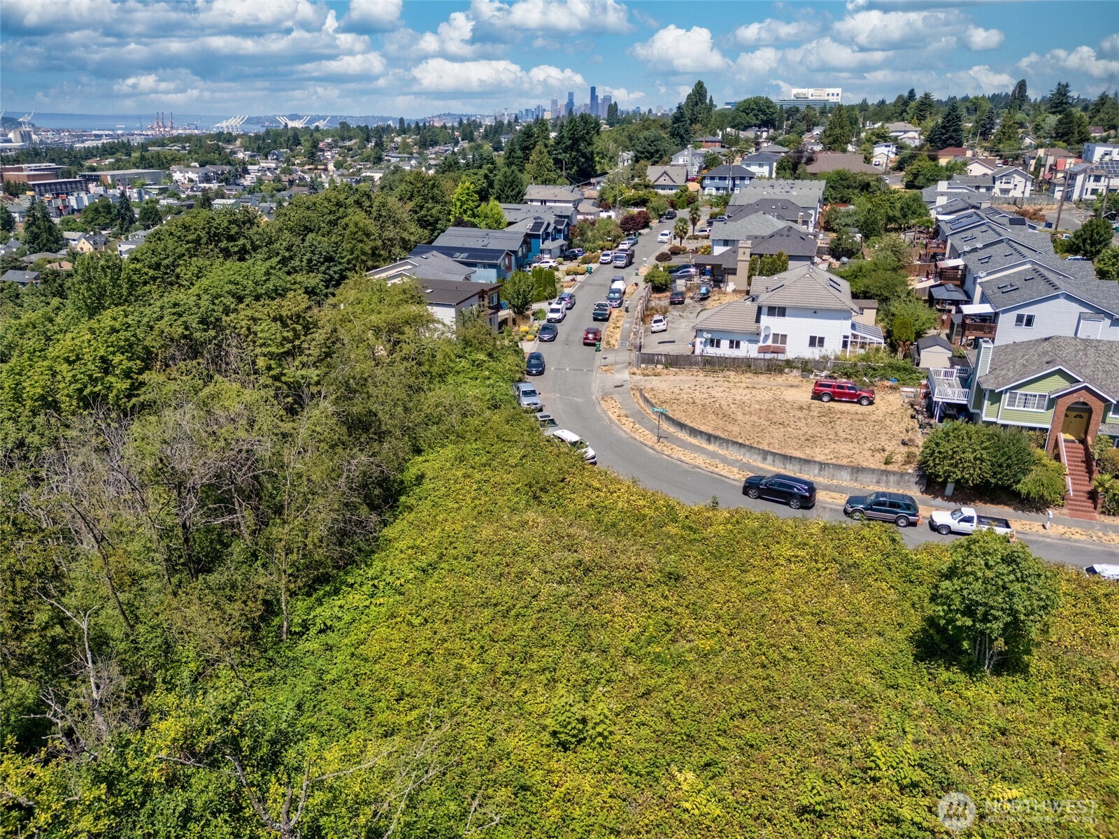 2005 South Raymond Street Seattle, WA 98108 - Photo 9 of 22 an aerial view of residential houses with outdoor space and trees
