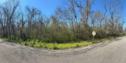 a view of a garden from a porch