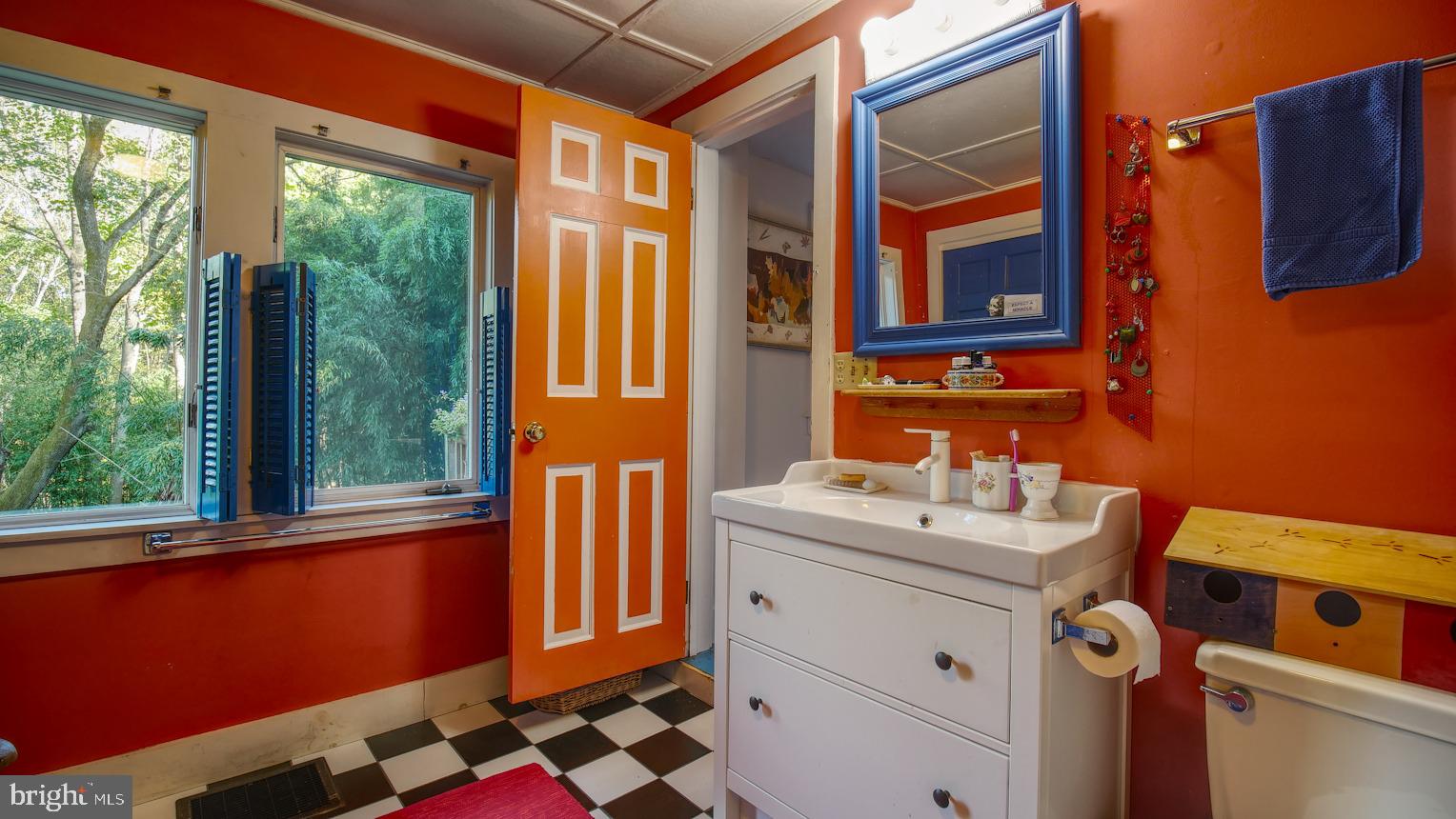 7416 Ferry Road New Hope, PA 18938 - Photo 11 of 33 a bathroom with a sink mirror and window
