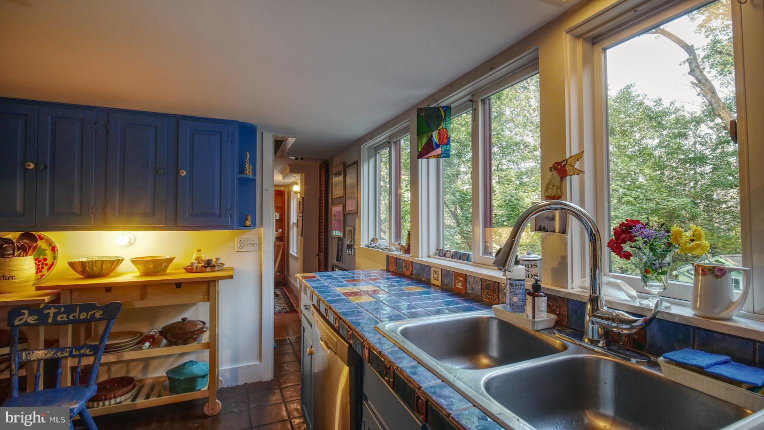 7416 Ferry Road New Hope, PA 18938 - Photo 14 of 33 a kitchen with a sink and a large window