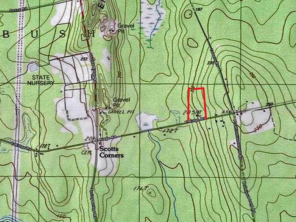 524 East Ridge Road Greenbush, ME 04418 - Photo 10 of 24 topo-map-greenbush-me