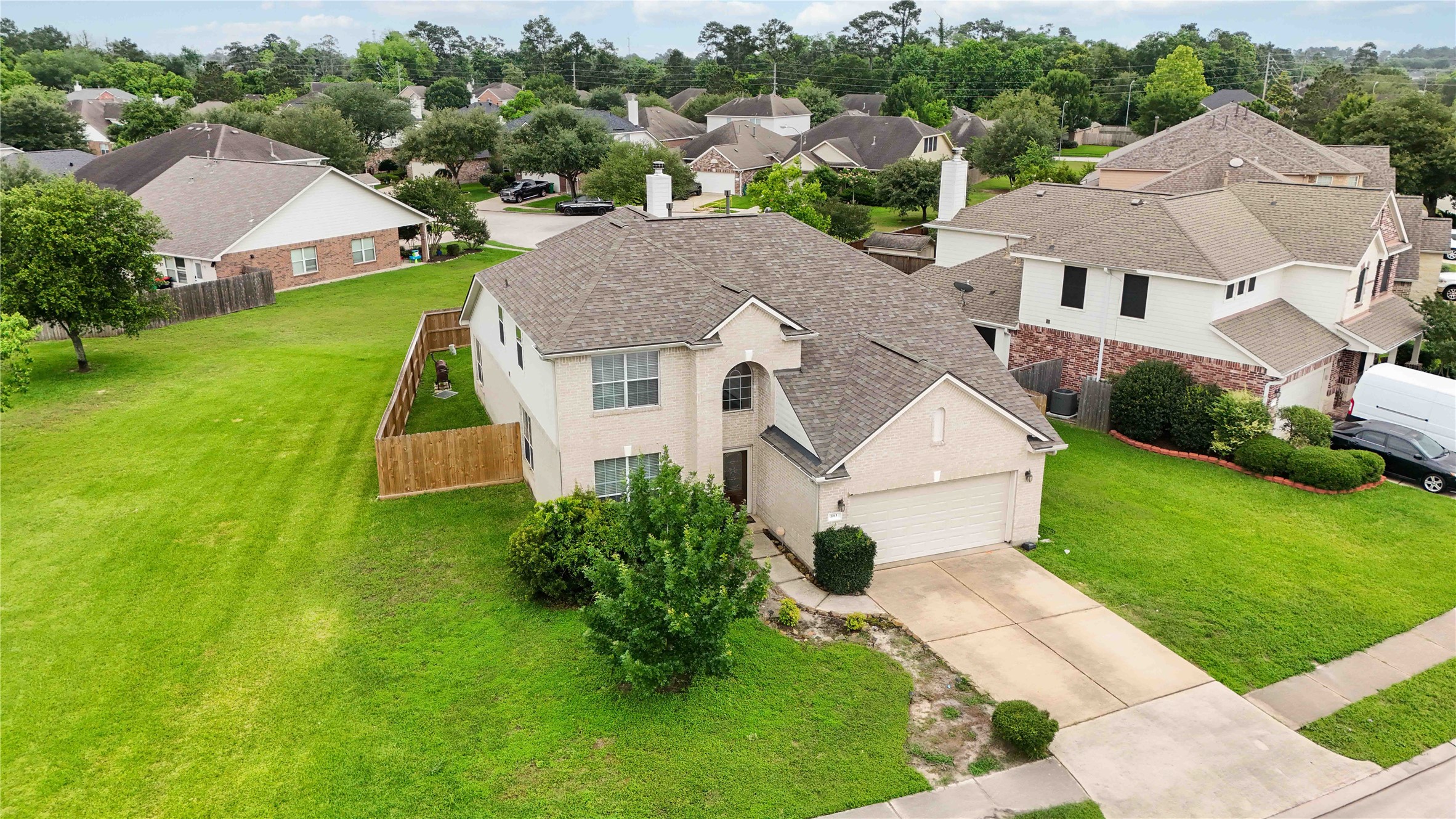 803 Northridge Terrace Lane Spring, TX 77373 - Photo 36 of 42 an aerial view of residential houses with outdoor space and trees