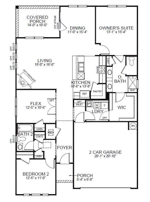 203 Camber Road Huger, SC 29450 - Photo 36 of 36 Bristol Floor Plan