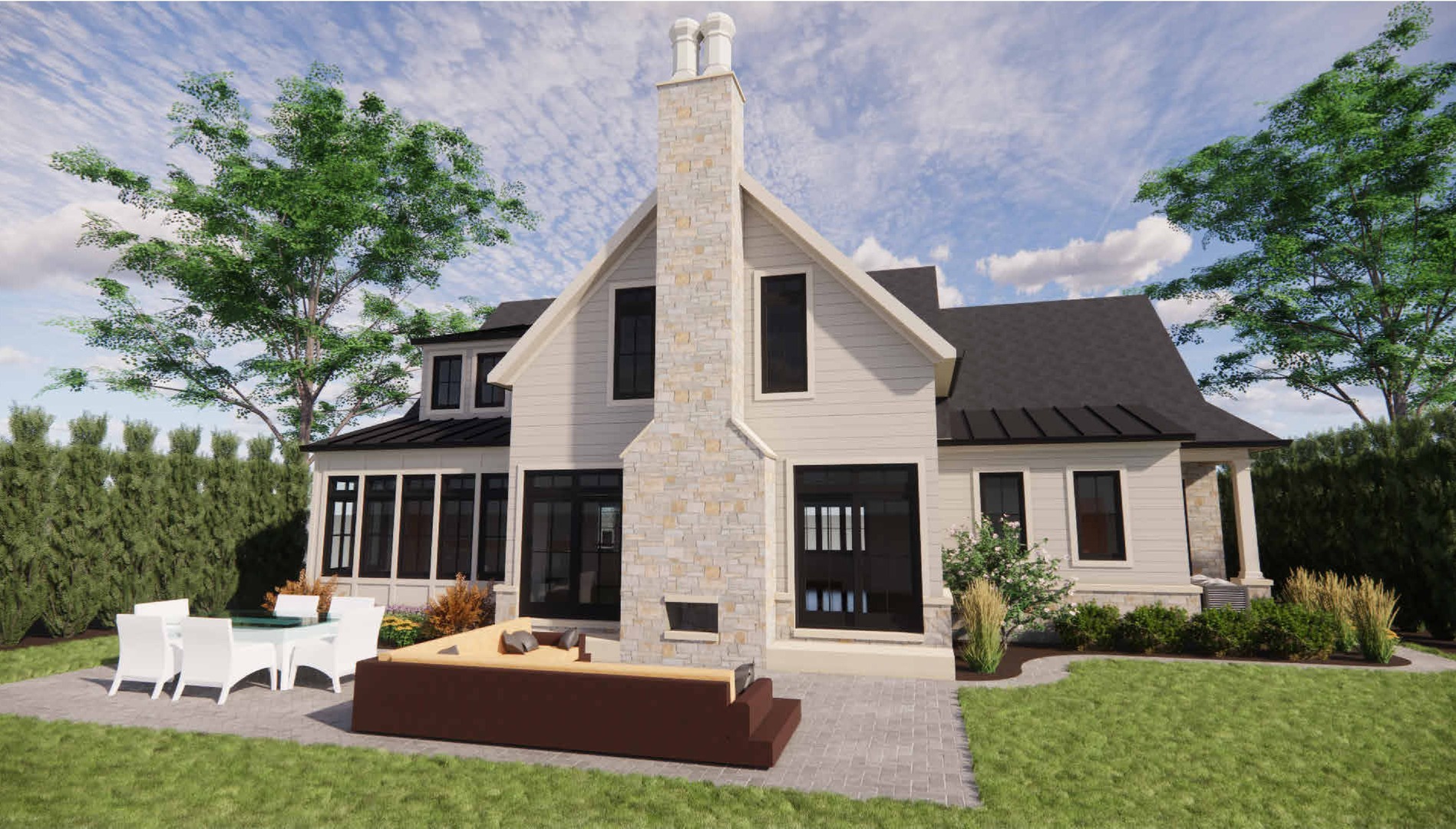 130 East Lahon Street Park Ridge, IL 60068 - Photo 2 of 22 a front view of a house with a yard table and chairs