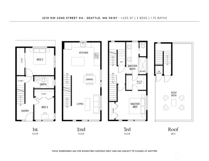 $1,040,000 | 2218 A NW 62nd Street, Seattle, WA 98107