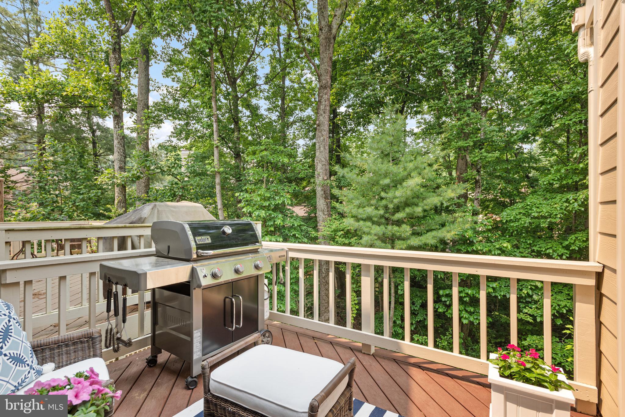 1382 Heritage Oak Way Reston, VA 20194 - Photo 12 of 31 TREX Deck with treed view