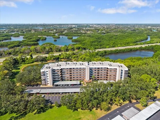 a view of a city with ocean view