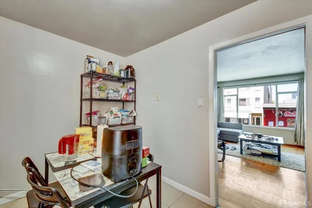 a view of a workspace with furniture