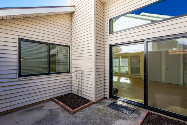 a view of a house with a patio