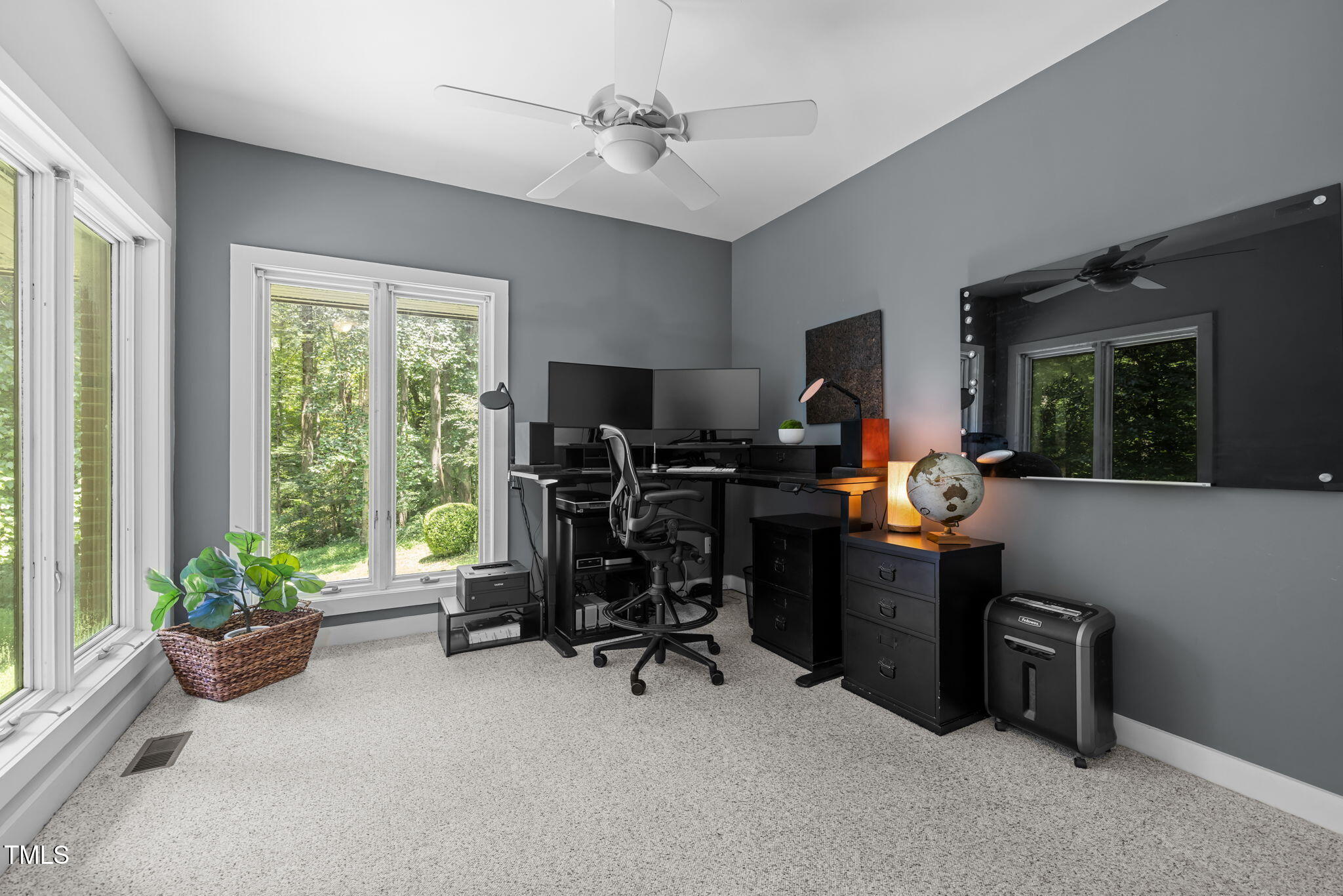 801 Creekstone Drive Chapel Hill, NC 27516 - Photo 30 of 65 a view of a workspace with furniture and a window