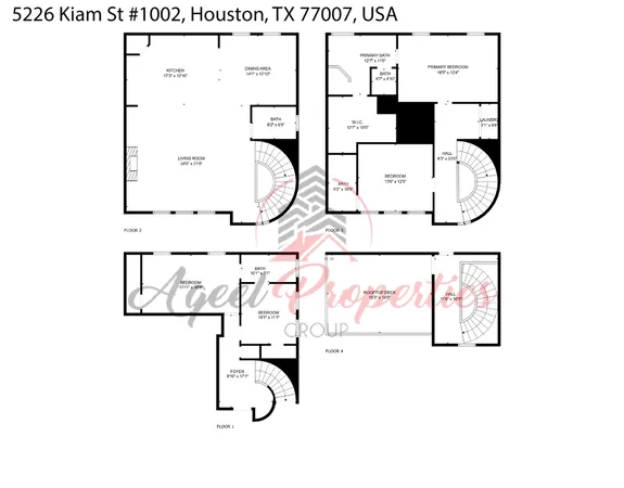 $3,500 | 5226 Kiam Street, Unit 1002, Houston, TX 77007