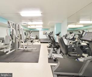2939 Van Ness Street Northwest, Unit 216 Washington, DC 20008 - Photo 19 of 20 a view of a room with gym equipment