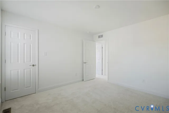 a view of an empty room