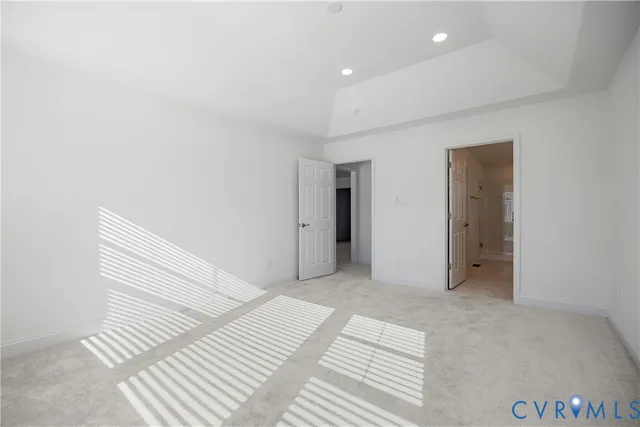 a view of a livingroom with an empty space