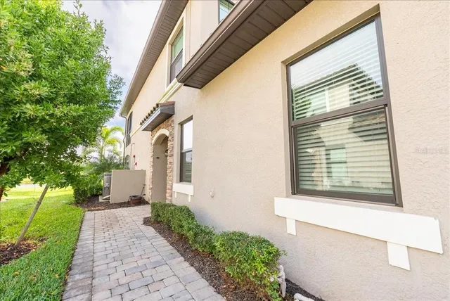 a view of front door of house
