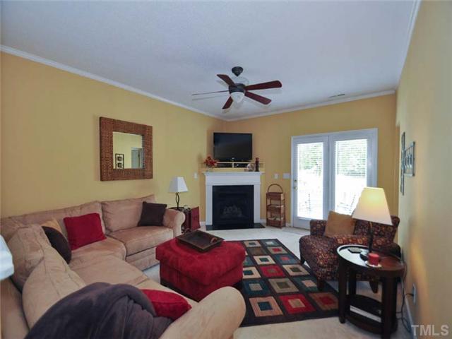 5325 Sahalee Way Raleigh, NC 27604 - Photo 3 of 25 What a wonderful space to gather your family and friends. Enjoy the gas-log fireplace on those cool Carolina nights.