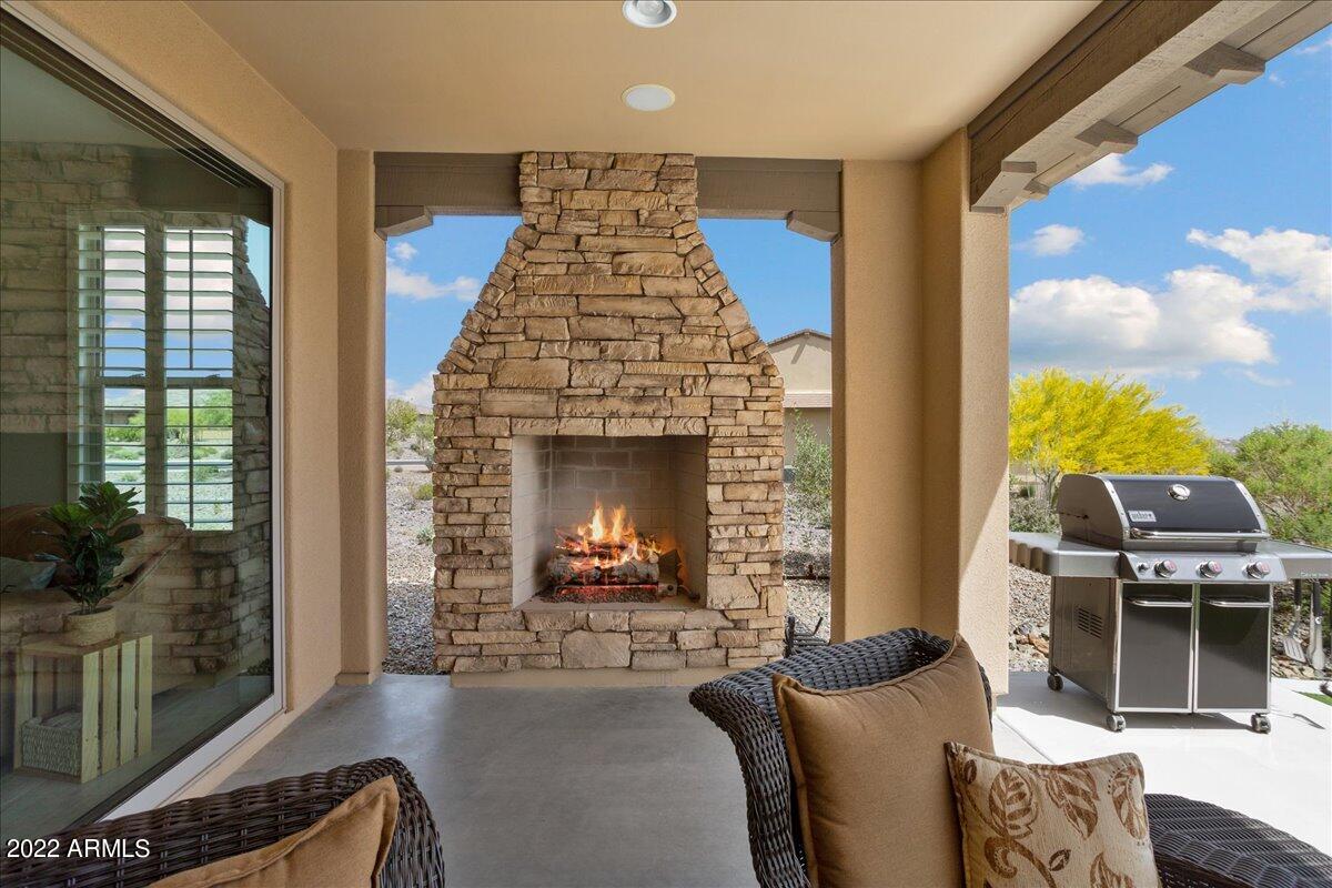 3425 Rising Sun Ridge Wickenburg, AZ 85390 - Photo 30 of 38 Built in Fireplace