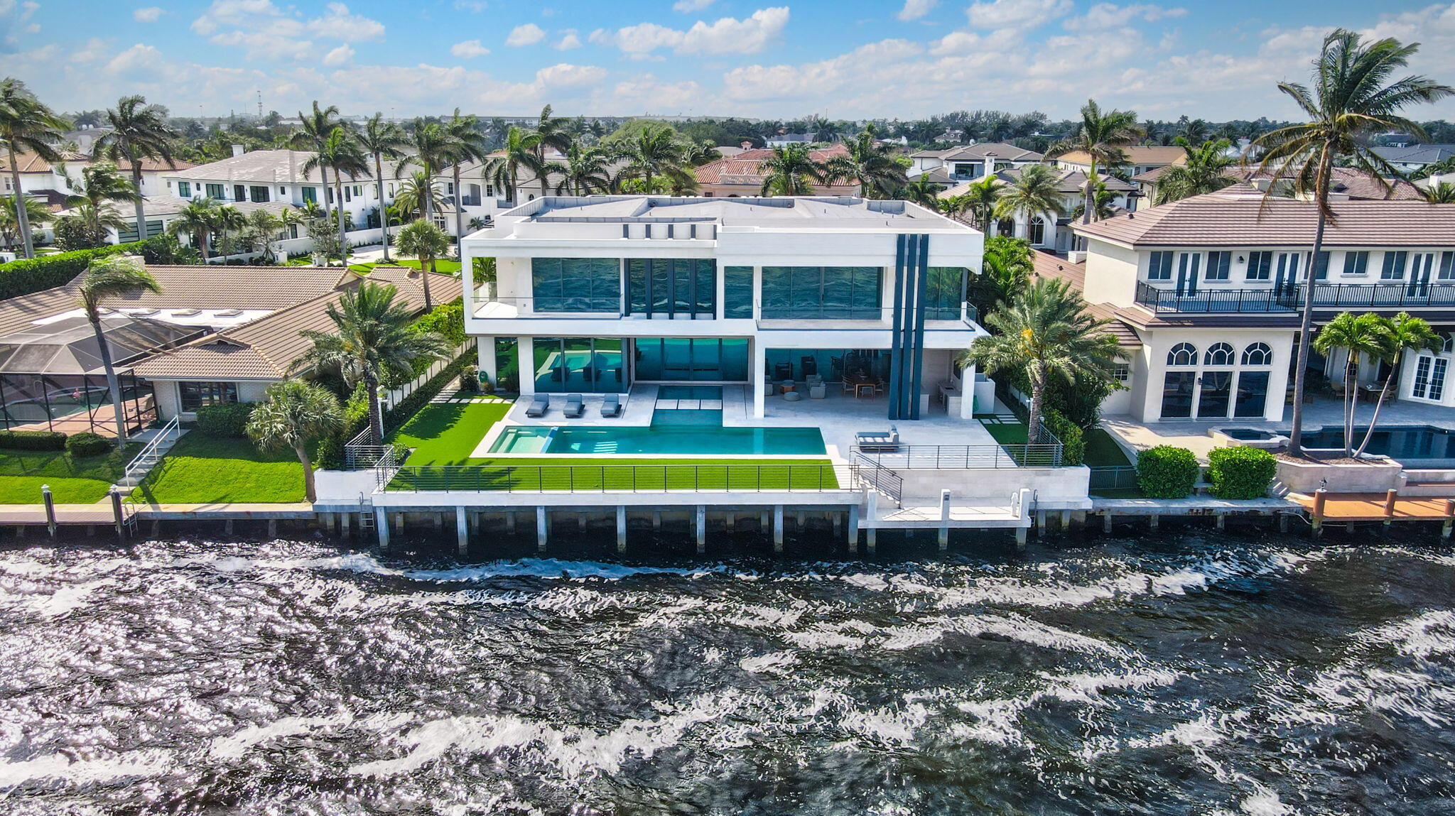 444 East Alexander Palm Road Boca Raton, FL 33432 - Photo 8 of 8 Rear Aerial of Exterior