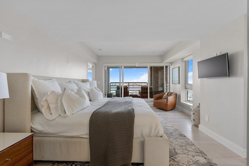 197 8th Street, Unit PH12 Boston, MA 02129 - Photo 23 of 42 a large bedroom with a bed and tv