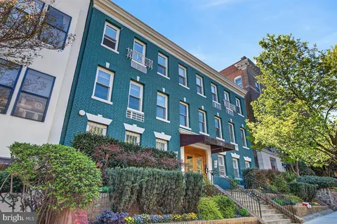 a front view of a building