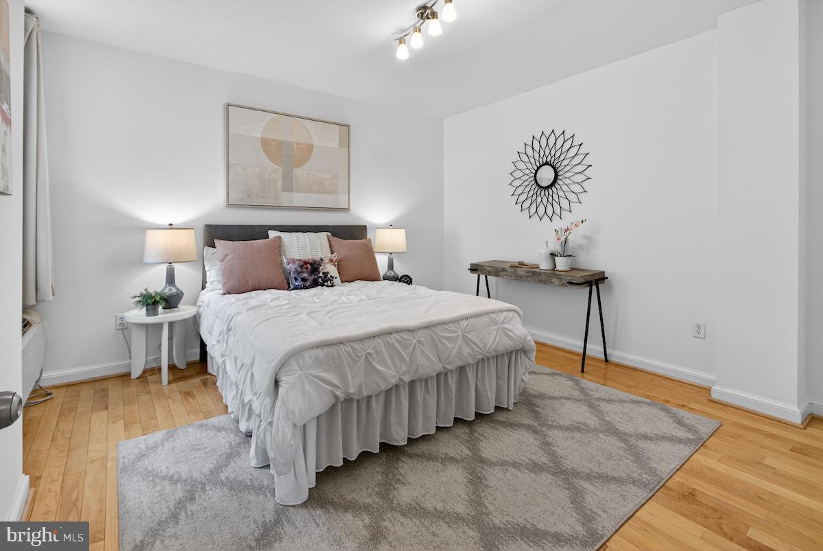 1810 California Street Northwest, Unit 202 Washington, DC 20009 - Photo 22 of 52 Serene bedroom with modern accents.