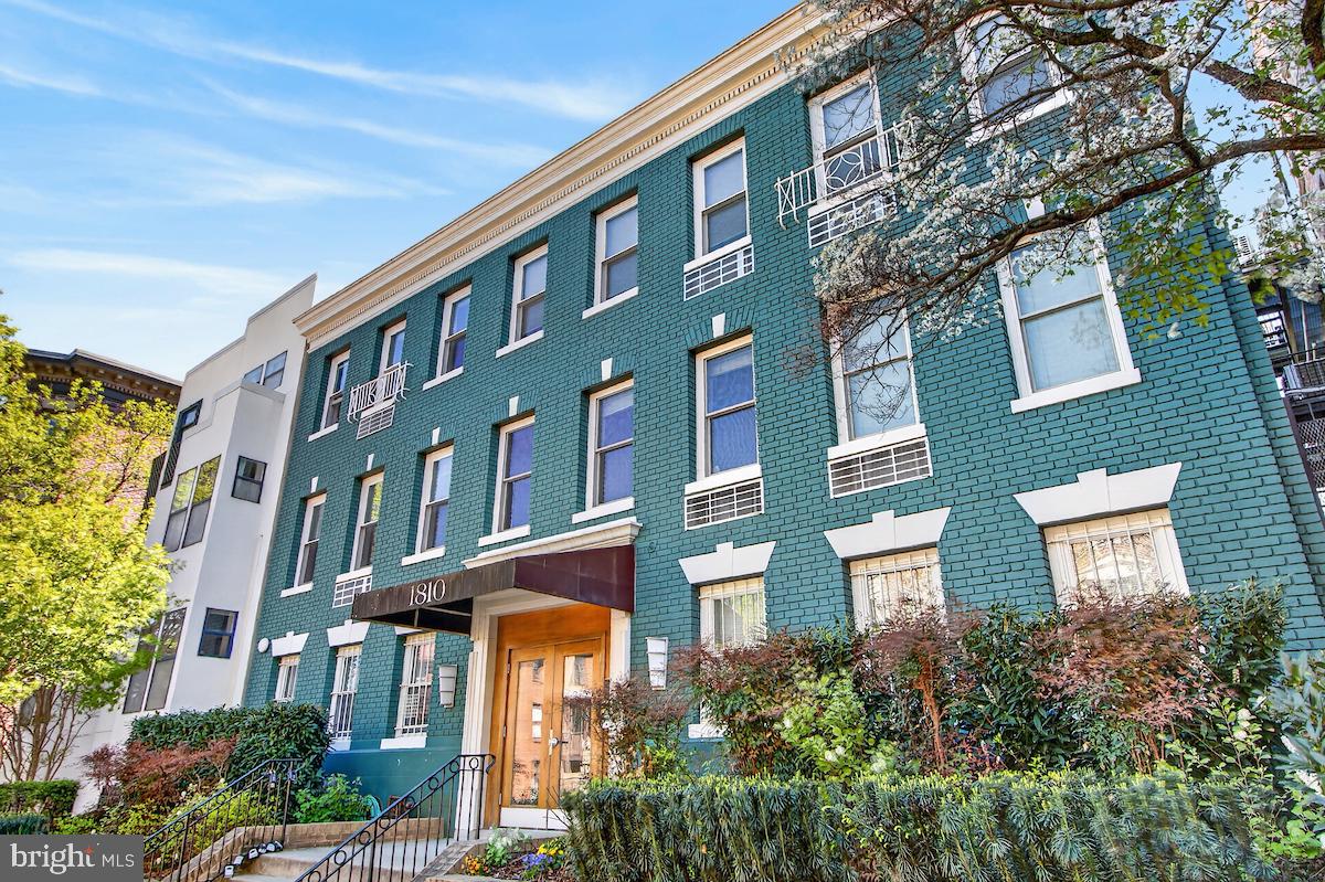 1810 California Street Northwest, Unit 202 Washington, DC 20009 - Photo 48 of 52 Charming green brick apartment building.