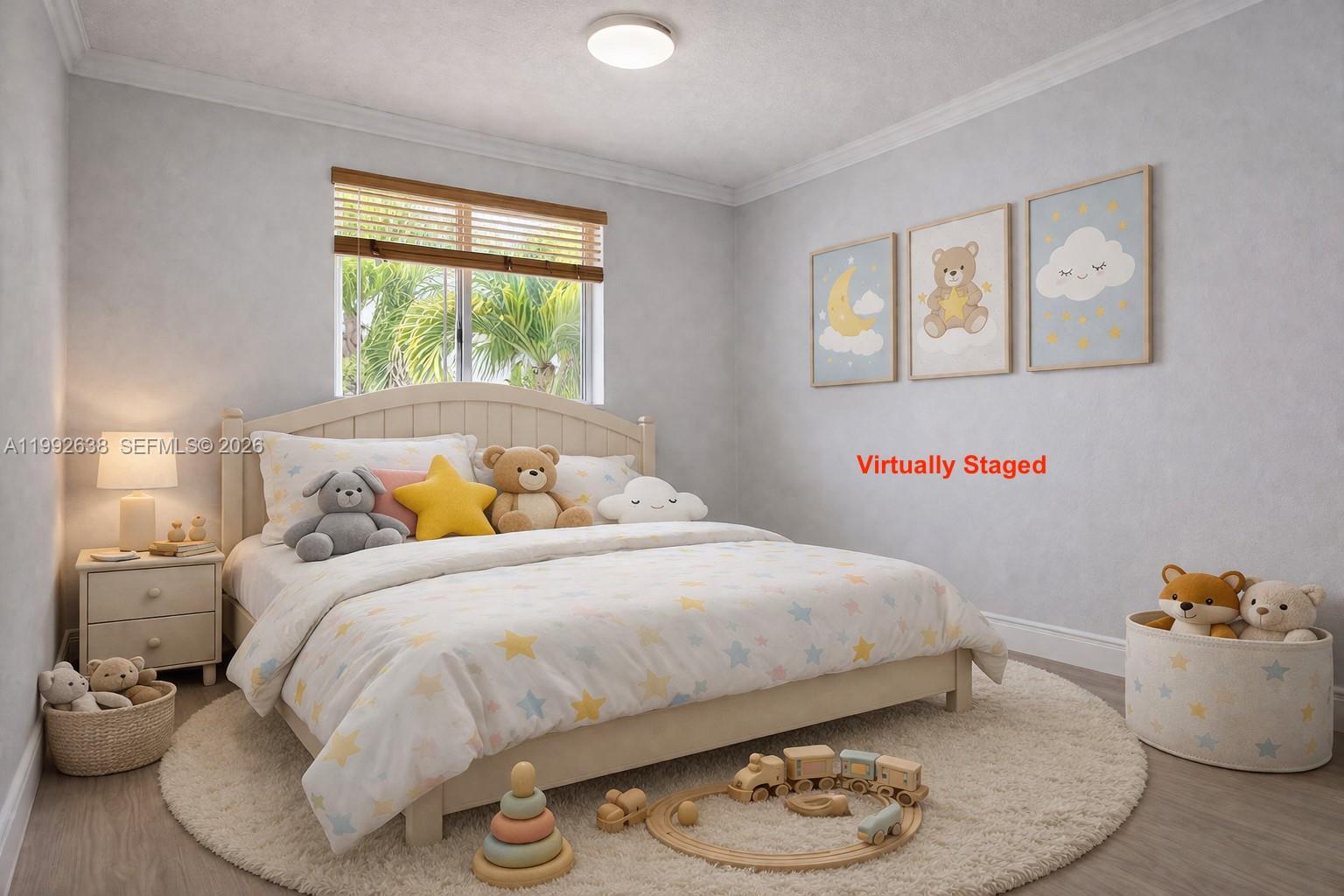 8421 Southwest 124th Avenue, Unit 101 Miami, FL 33183 - Photo 12 of 20 a bedroom with a bed and a window