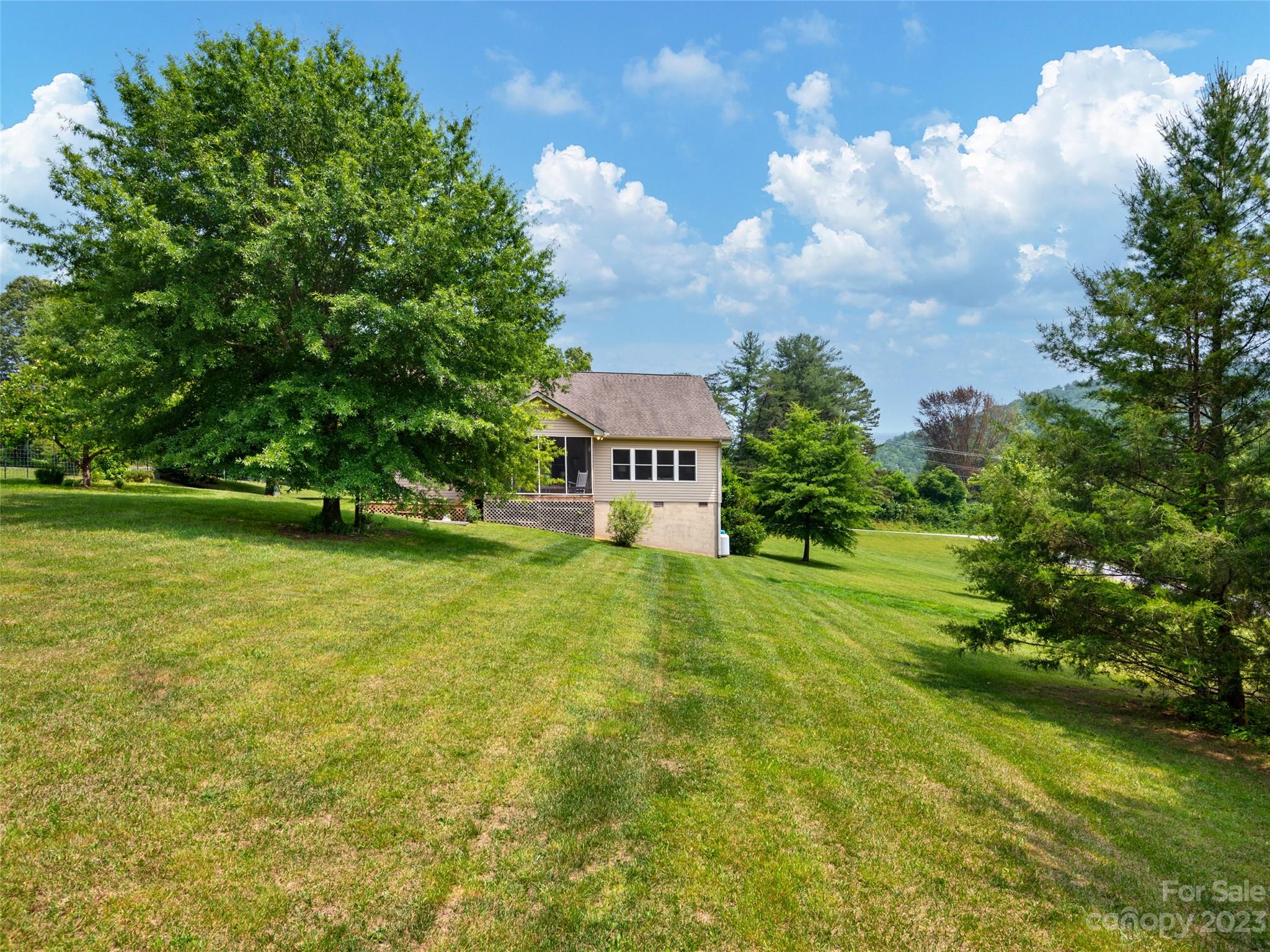 1223 North Ridge Road Hendersonville, NC 28792 - Photo 24 of 24 a view of a house with a big yard