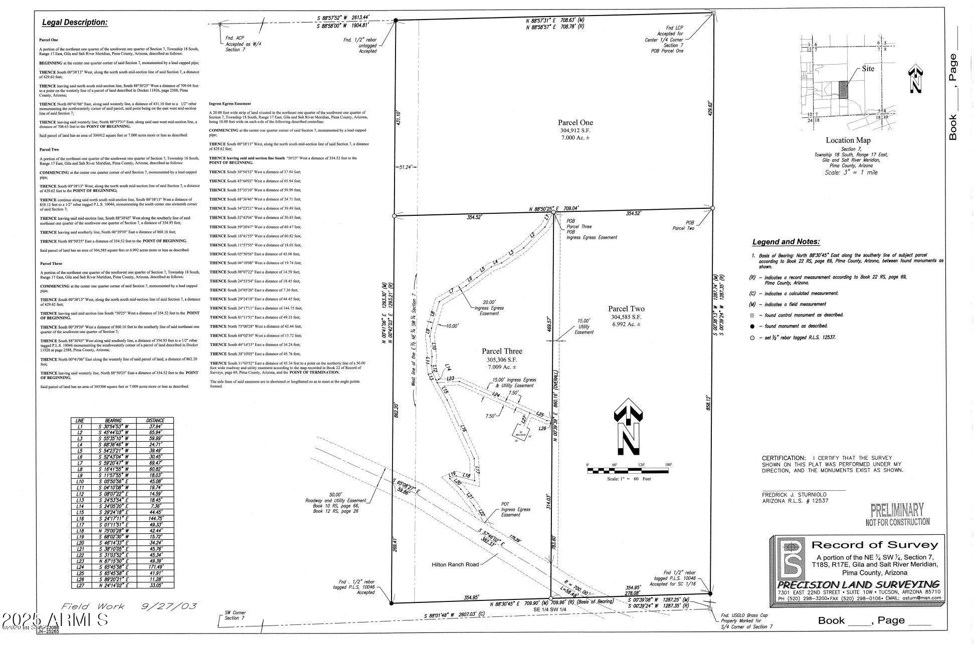 16231 East Hillton Ranch Road Vail, AZ 85641 - Photo 22 of 23 Hilton Ranch Platt Map