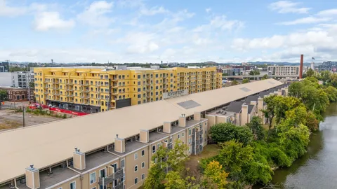 a view of a tall building